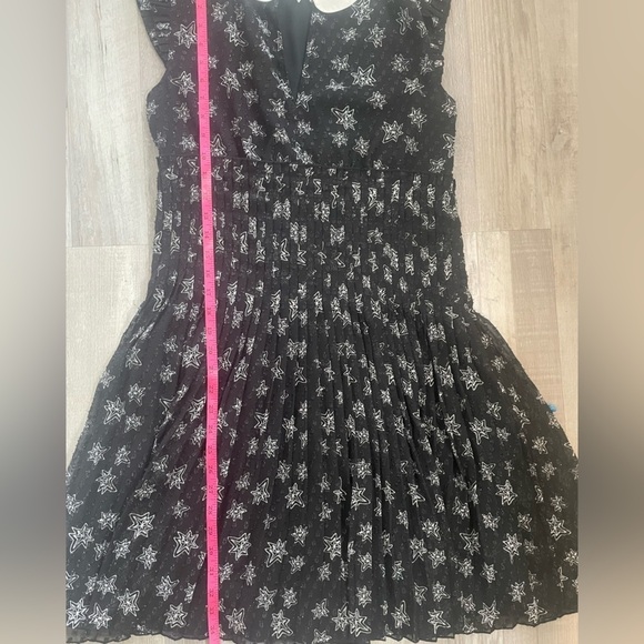 Kate Young for Target Shimmery Star Print Black Dress size small - Picture 11 of 16